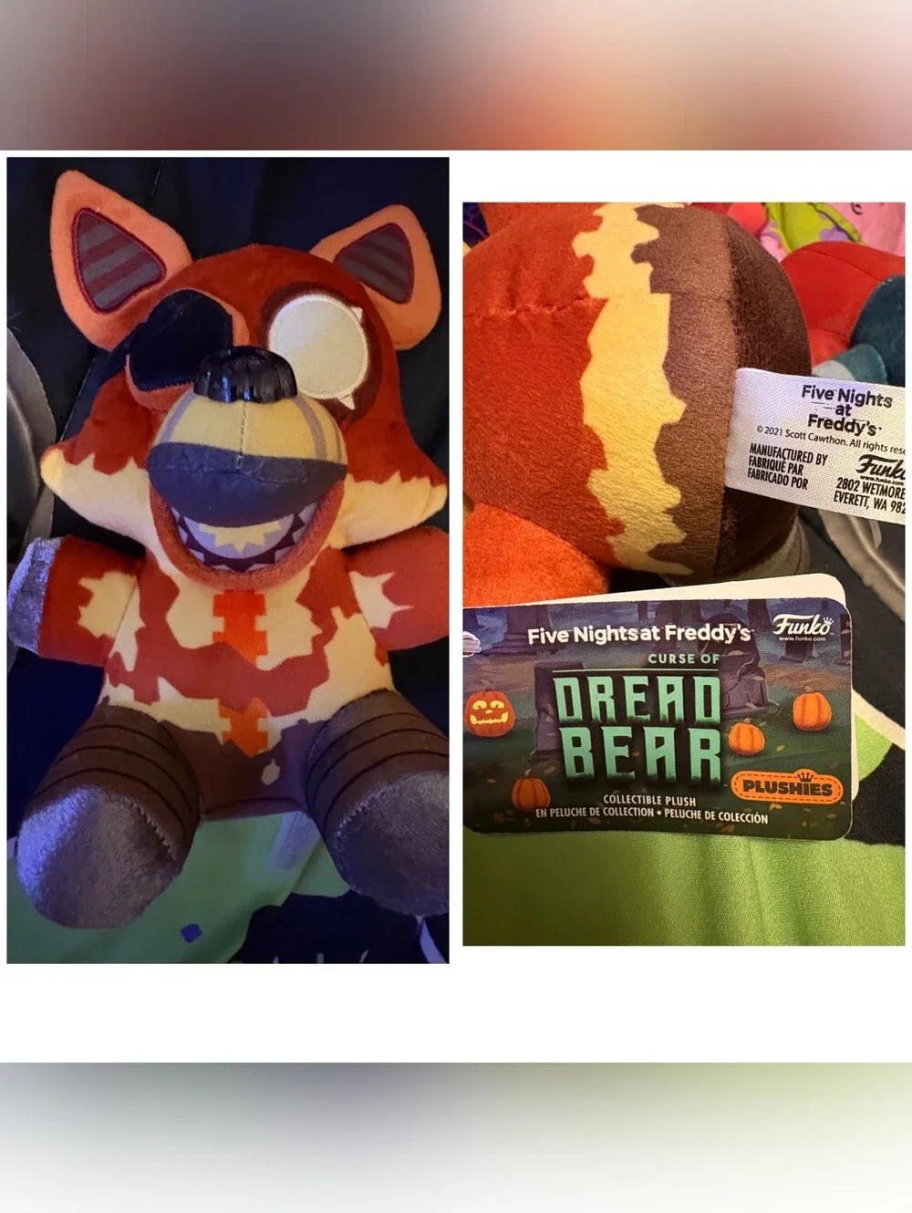 Funko Orange and Yellow FNAF Plush Set Of 4 - Chica, Bonnie And 2 Foxys